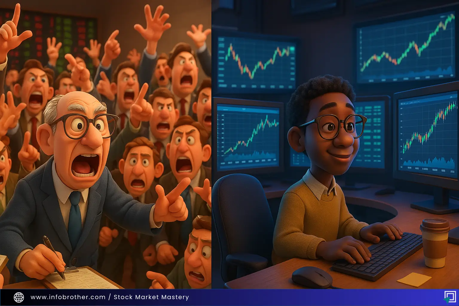 old and new ways of stock trading