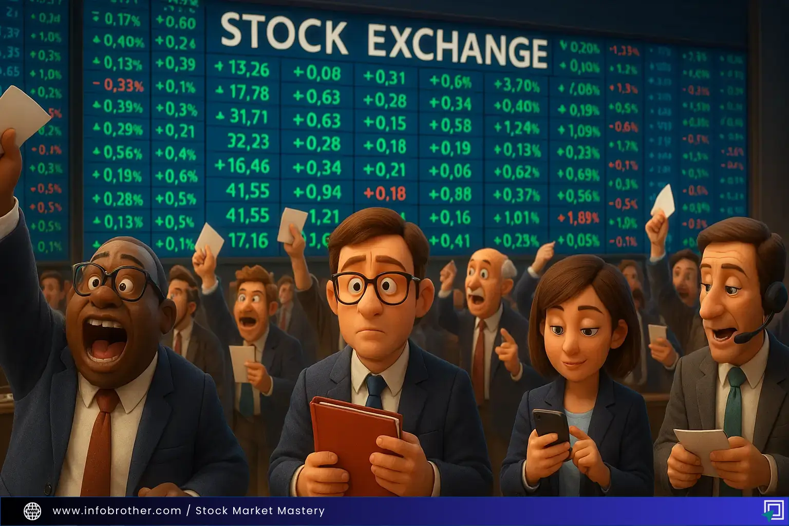 Stock Exchange Where people trade stocks
